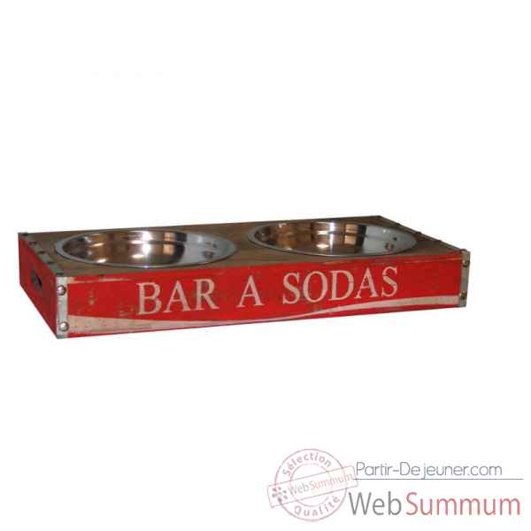 Gamelle chien \\\"bar à soda\\\" Antic Line -SEB13452