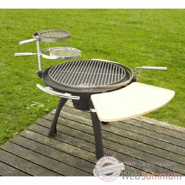Barbecue space 600 charbon ou bois Grilltech - BBQ0008