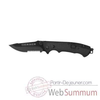 Hinderer cls - couteau noir Gerber -22-01870