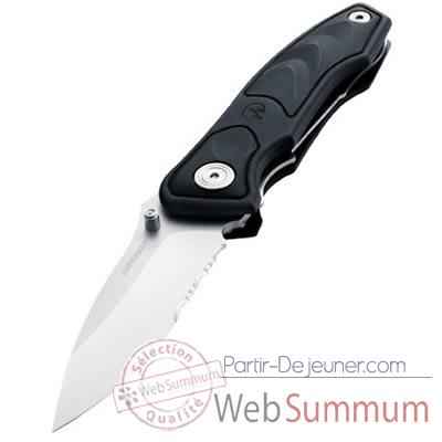 LEATHERMAN-830348-Couteau modèle c301, lame mi-crantée, couteau fermé 10,16 cm, garantie 25 ans.
