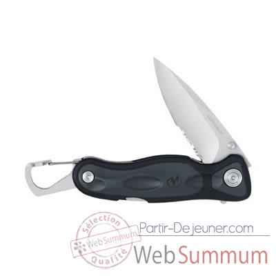 LEATHERMAN-830366-Couteau modèle e301, lame mi-crantée, couteau fermé 9,84 cm,  garantie 25 ans.