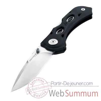 Video LEATHERMAN-830394-Couteau modele k500x, lame droite, couteau ferme 11,43 cm, garantie 25 ans.